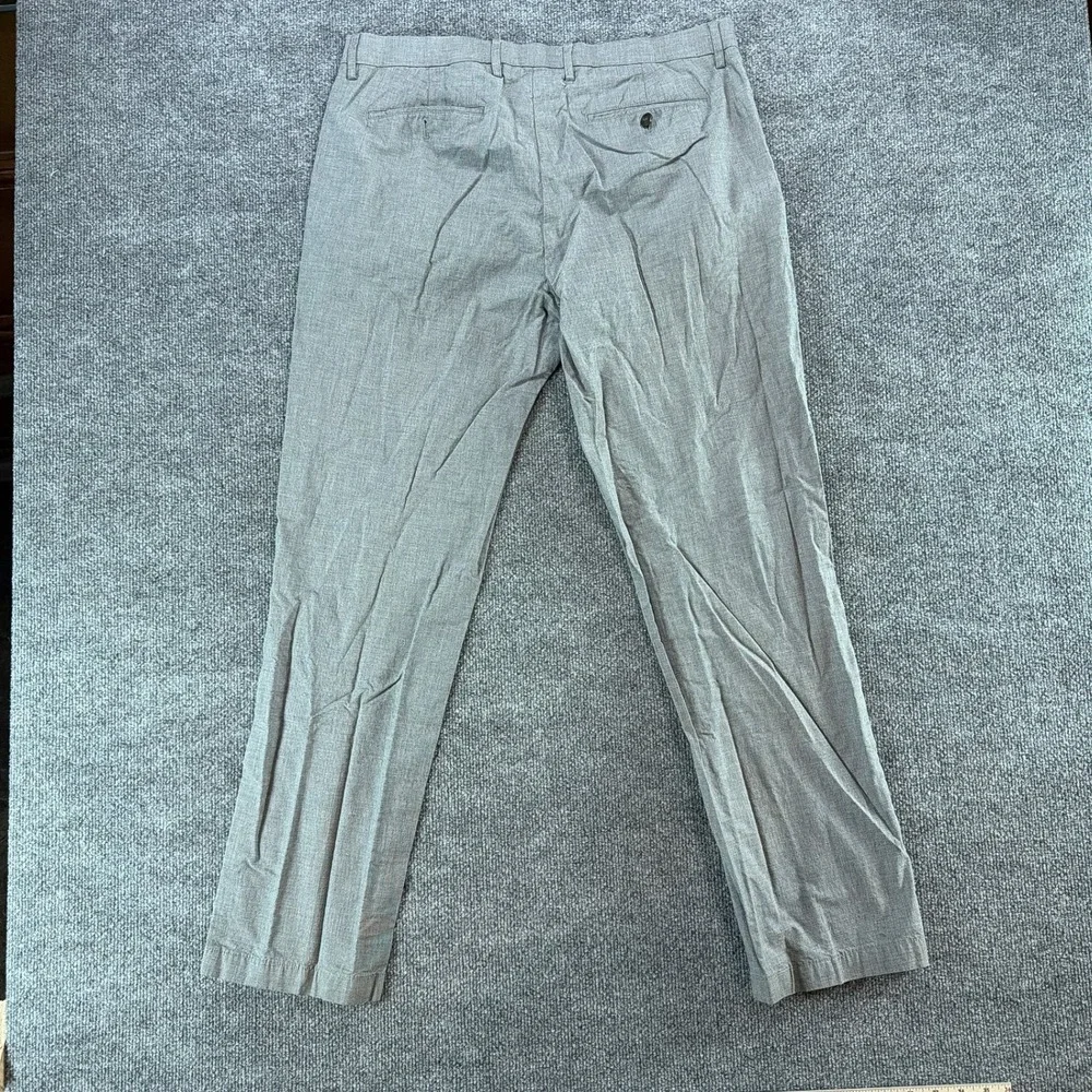 Banana Republic Kentfield Pant Mens 35x32‎ Gray Straight Leg Flat Front Office